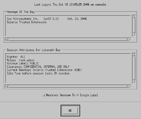 Illustration shows the Last Login dialog box.